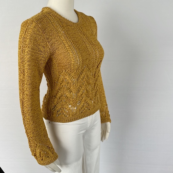 NWT BCBG Golden Yellow Sweater Size X Small - Picture 5 of 11